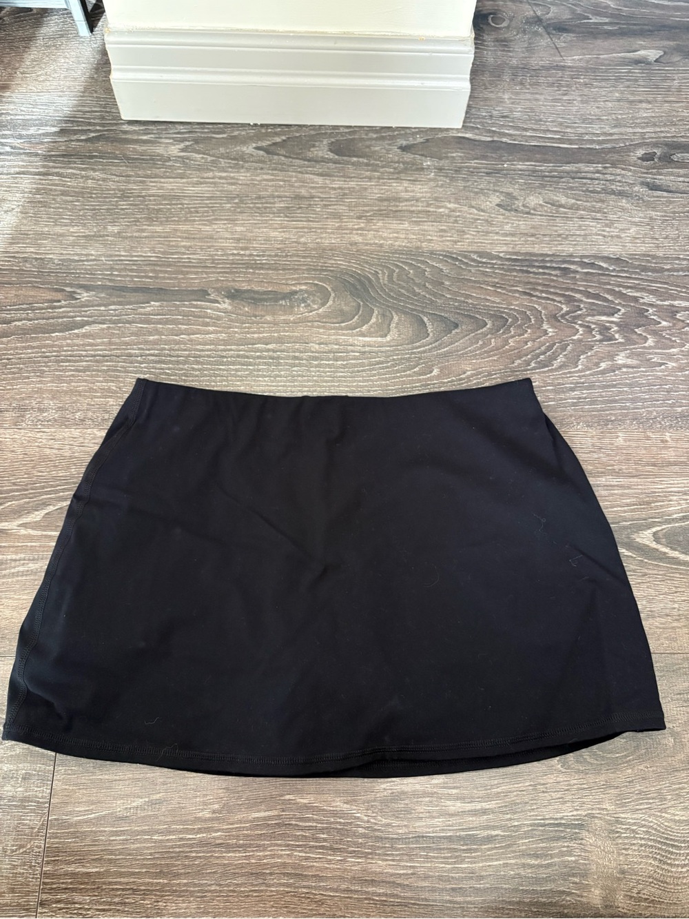 Garage Black Mini Skirt - Simple A-Line Style